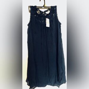 NWT Style and Co Navy with Lace Women’s Dress Size Small